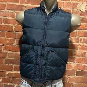 Vintage down filled nylon vest AS-IS men’s medium